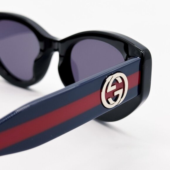 NEW GUCCI GG1862S 004 CAT EYE BLACK/BLUE WOMEN SUNGLASSES GUCCI main image 12